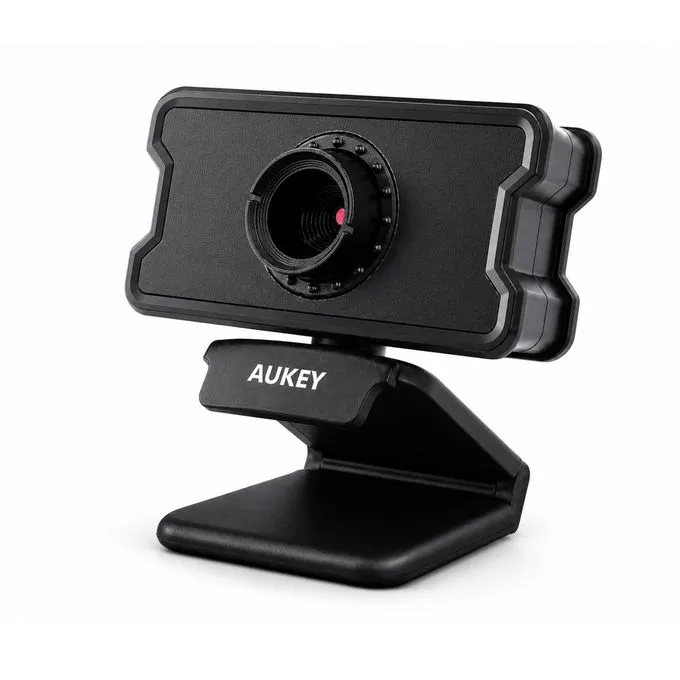 كاميرا ويب Aukey 1080P Full HD مع ميكروفون مدمج وUSB للتوصيل والتشغيل - فيديو واضح وصوت واضح للاستخدام اليومي